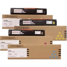 Oratek Ricoh M C251FW  MC252HC Chipli 4 Renk Ithal Muadil Toner Seti -Siyah 6.900 Sayfa / Renkliler 6.300 Sayfa

