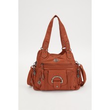 Lêvi D'or Taba Kanguru Cep Detaylı Omuz Çantası