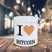 Asilmeydan I Bitcoın Para Birimi Baskılı Küllük Seramik Kül Tablası-20879