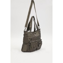 Lêvi D'or Gri Çepçik Detaylı Omuz Çantası