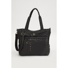 Levidor Siyah Renk Detaylı Omuz Çantası