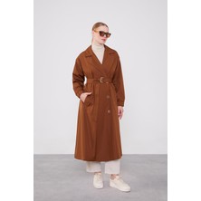 Lêvi D'or Taba Kolu Lastik Detay Trençkot