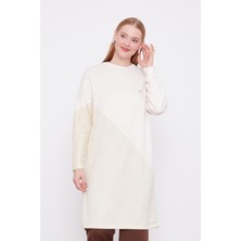 Lêvi D'or Krem Simli Triko Tunik