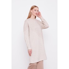 Lêvi D'or Bej Simli Triko Tunik