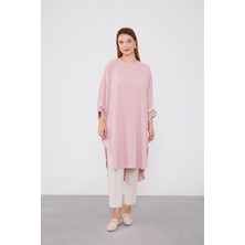 Levidor Pembe Kolları Nakışlı Airobintunik