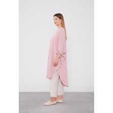 Levidor Pembe Kolları Nakışlı Airobintunik