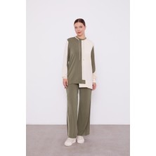 Lêvi D'or Haki - Bej Taş İpli Çift Renk Spor Takım