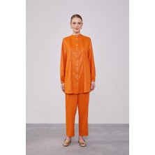 Lêvi D'or Kiremit Bisiklet Yaka Airobin Kumaş İkili Takım