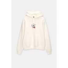 Actıve Moda-Erkek Sweatshirt  Kıraz  Baskılı Hodies  3 Iplik Kompakt Kumaş (Içi Pamuklu)