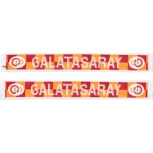 Galatasaray Lisanslı Sarı Kırmızı Damalı Atkı