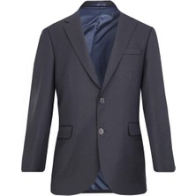 Uki Lacivert Mono Yaka Klasik Ceket