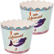 Tatlı Günler Deniz Kızı Temalı & Cupcake Kalıbı & Kek Kapsülü & 25'li Kek Kalıbı