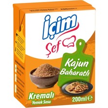 Içim Şef Krema Kajun Baharatlı 200 ml x 6 Adet