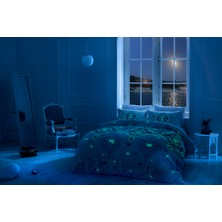TAÇ Saten Nevresim Takımı Çift Kişilik Glow İn The Ruby Gri