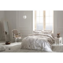TAÇ Saten Nevresim Takımı Çift Kişilik Glow İn The Ruby Gri