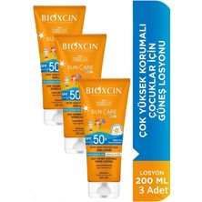 Bioxcin Suncare Kids Losyon SPF50 200 ml 3 Adet