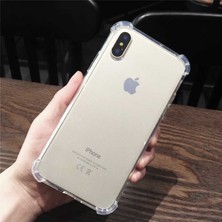 Noktaks Apple iPhone x - Kılıf Kenar Köşe Korumalı Nitro Anti Shock Silikon - Şeffaf