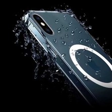 Noktaks Apple iPhone x - Kılıf Wireless Şarj Özellikli Şeffaf Sert Koruyucu Tacsafe Kapak - Şeffaf