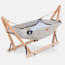 Kiwi Luna Ahşap Katlanabilir Çantalı Bebek Hamağı