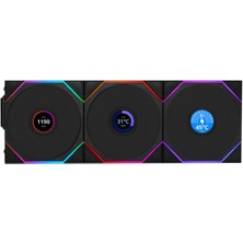 Lian Li Unı Fan Reverse Tl Wıreless LCD 3X120MM Siyah Kasa Fanı (G99.12RTLLCD1W3B.00)