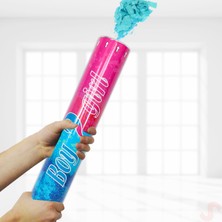 Süsle Bebek ve Parti Cinsiyet Belirleme Parti Konfetisi, 40 cm - Mavi