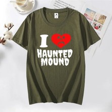 Tarz Sokak Sematary Ben Aşk Perili Höyük T-Shirt Popüler Trend Kalp Şekli Baskı T Shirt Erkekler Için Ko
