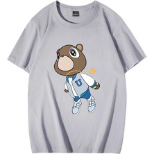 Tarz Sokak Rap Kanye West Mezuniyet Ayı Grafik T - Erkek Kadın Sıcak Satış Moda Kıyafetler Saf Pa