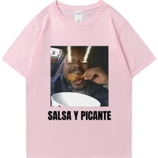 Don Pollo Salsa Y Picante Komik Grafik T Shirt Erkek Kadın Klasik Punk Tee Boy Kısa Kollu Rah