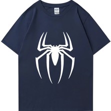 Tarz Sokak Sıcak Satış Örümcek Desen Baskı T-Shirt Erkek Kadın Pamuk Kısa Kollu Tişört Rahat Boy Giysi H