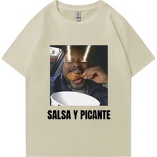 Tarzsokak Don Pollo Salsa Y Picante Komik Grafik T Shirt Erkek Kadın Klasik Punk Tee Boy Kısa Kollu Rah