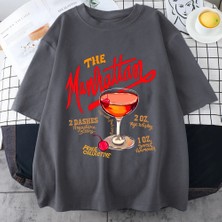 Tarz Sokak Manhattan Ağır Vintage T Erkek Kadın Moda Hip Hop Streetwear Gevşek Günlük Kıyafetler