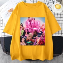 Tarz Sokak Sıcak Nicki Minaj Müzik Albümü T Shirt Kadın Erkek Rap Hip Hop Streetwear Gevşek Saf Pamuk Kı