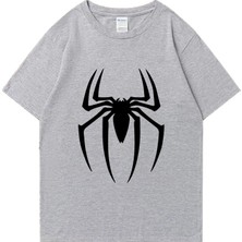 Tarz Sokak Sıcak Satış Örümcek Desen Baskı T-Shirt Erkek Kadın Pamuk Kısa Kollu Tişört Rahat Boy Giysi H