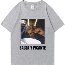 Tarzsokak Don Pollo Salsa Y Picante Komik Grafik T Shirt Erkek Kadın Klasik Punk Tee Boy Kısa Kollu Rah