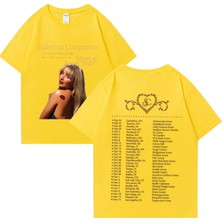 Tarz Sokak Sabrina Marangoz T-Shirt Yaz Kadın Erkek Kısa Kollu Hip Hop Artı Boyutu Pamuk T-Shirt Gerilem