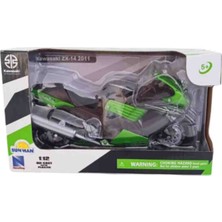 Newray 1:12 Ölçek Kawasaki Zx -14 2011/// Metal Motosiklet