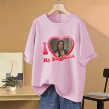 Tarz Sokak Sıcak Satış Ben Aşk Benim Erkek Arkadaşı Kiti Connor T Shirt Erkek Kadın Moda Gotik Üstl