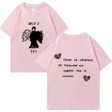 Tarz Sokak Rapçi Milo J T Shirt 111 Albümü Merch Baskı T-Shirt Erkekler Kadınlar Saf Moda Kalça Hopt-Shi