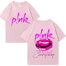 Tarz Sokak Şarkıcı P!nk Pembe T Popüler Erkek Kadın Artı Boyutu Üstleri Yüksek Kalite Moda S