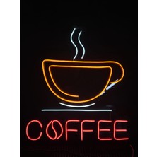 Cizgineon Coffee Neon Led Işıklı Duvar Dekarasyon Günışığı 45*50 cm