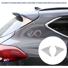 Ebal Oto Hyundai Tucson Krom Arka Cam Köşe Çıta 2 Prç P.çelik 2015-2019