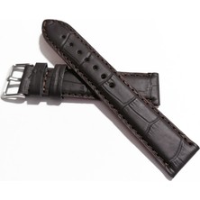 Fado Fado&her Saate Uyumlu Hakiki  Dana  Derisi  Saat Kordonu 20   mm ( 127 )  Mat Kahverengi