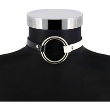 NØ Ring Choker BW (Gümüş)