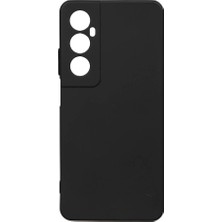 Noktaks - ZORE Realme C65 4g - Kılıf Mat Soft Esnek Biye Silikon - Siyah - T33598