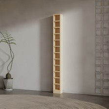 Dolphın Suntalam Kitaplık ( 200 x 20 x 17 ) Krem ( Mat )
