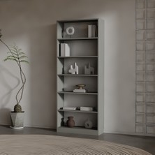 Eby Suntalam Kitaplık ( 200 x 80 x 28 ) Antrasit ( Mat )