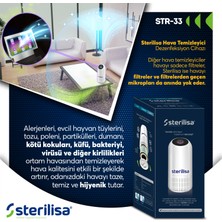 Sterilisa Hava Dezenfeksiyon, Sterilizasyon ve Temizleme Cihazı (%99.999 Virüs Küf, Maya, Mantarı Anında Temizler. Hayvan Tüyü, Polen ve Aerosolleri Temziler ve Kötü Kokuları Giderir.)