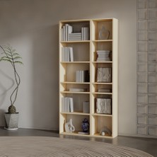 Aro Suntalam Kitaplık ( 200 x 100 x 37 ) Krem ( Mat )
