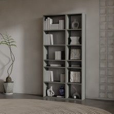 Aro Suntalam Kitaplık ( 200 x 100 x 37 ) Antrasit ( Mat )