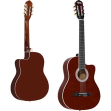 Midex MGX-100BRW-BAG Üst Seviye Klasik Gitar 4/4 Sap Ayarlı